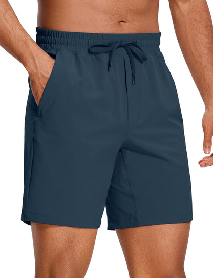 Linerless Workout Shorts 7'' | Lightweight, Quick Dry, Running, Pockets, for Men