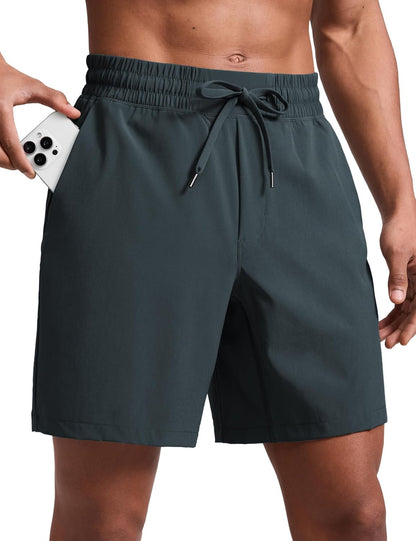 Linerless Workout Shorts 7'' | Lightweight, Quick Dry, Running, Pockets, for Men