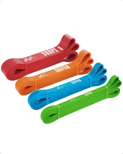 Pull Up Assistance Bands, Set of 5 Heavy Duty Resistance Bands for Men & Women, Natural Latex Exercise Bands for Pull-Up Progression, Home Workout, Strength Training, Mobility & Stretching