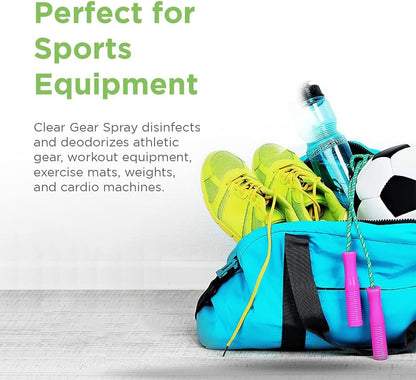 Disinfectant Cleaner, and Deodorizer For Sports Equipment, Gyms, and Fitness Centers - EPA-Registered, Hospital Grade, Made in USA - 1-Pack of 32 Oz Bottle Disinfecting Spray