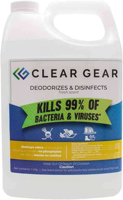 Disinfectant Cleaner, and Deodorizer For Sports Equipment, Gyms, and Fitness Centers - EPA-Registered, Hospital Grade, Made in USA - 1-Pack of 32 Oz Bottle Disinfecting Spray