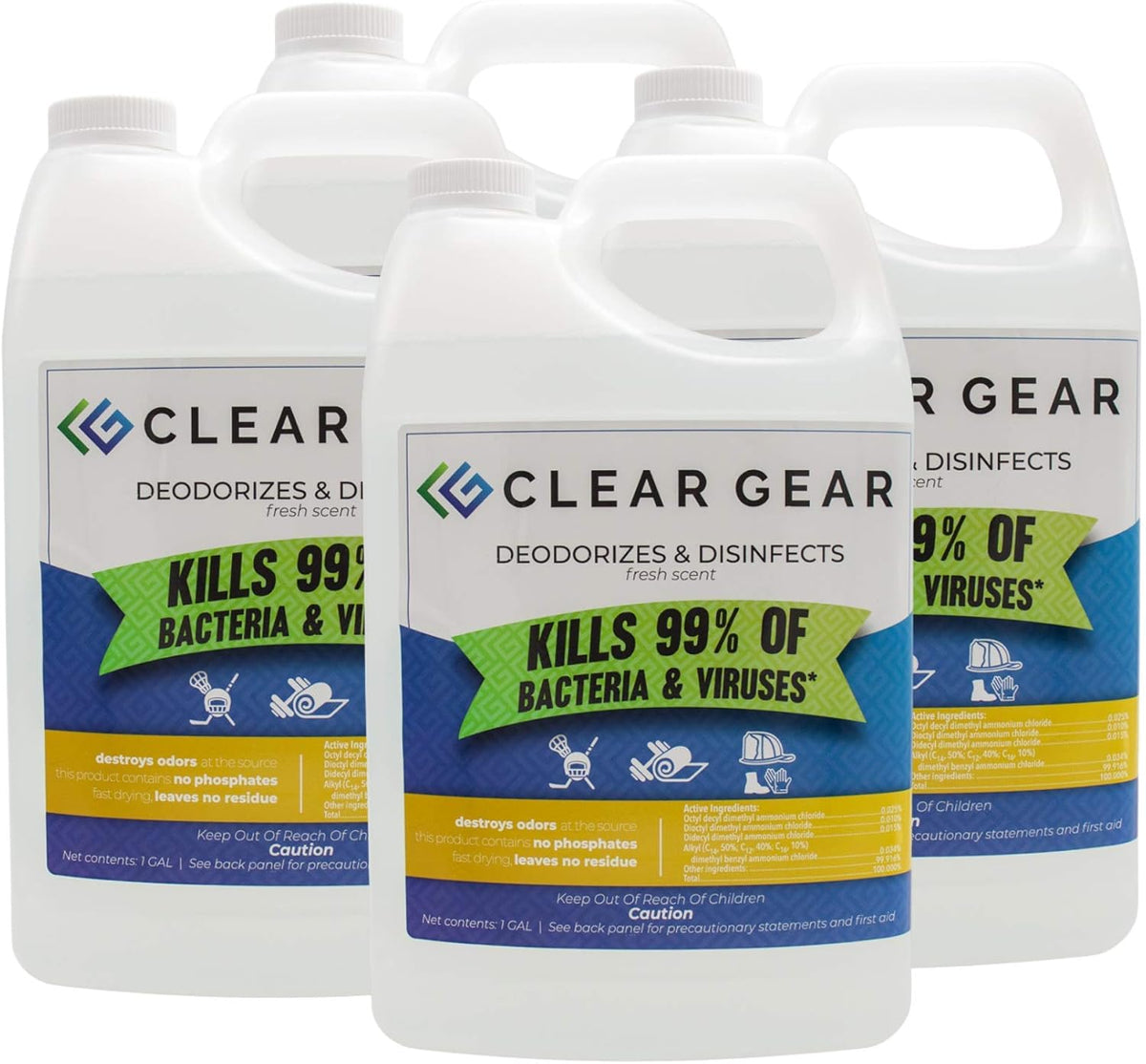 Disinfectant Cleaner, and Deodorizer For Sports Equipment, Gyms, and Fitness Centers - EPA-Registered, Hospital Grade, Made in USA - 1-Pack of 32 Oz Bottle Disinfecting Spray