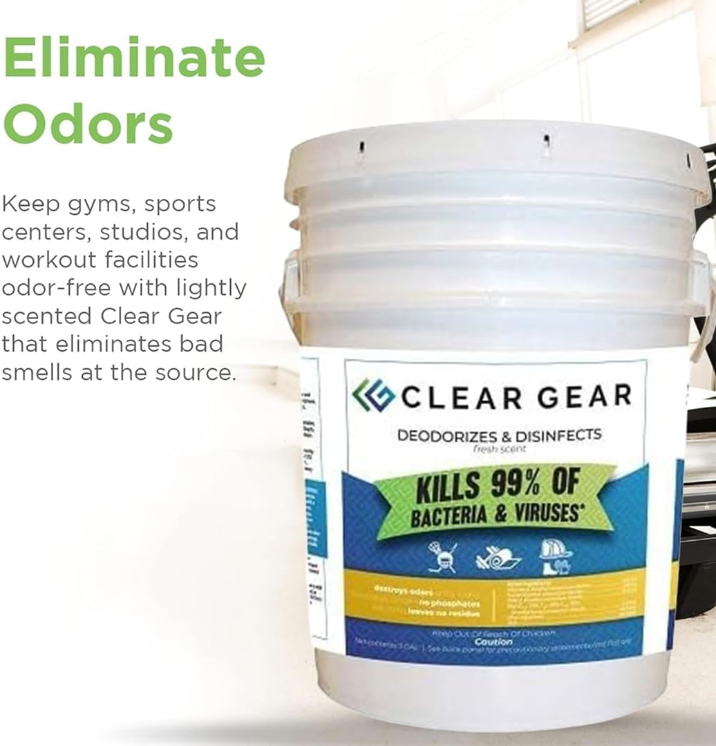 Disinfectant Cleaner, and Deodorizer For Sports Equipment, Gyms, and Fitness Centers - EPA-Registered, Hospital Grade, Made in USA - 1-Pack of 32 Oz Bottle Disinfecting Spray