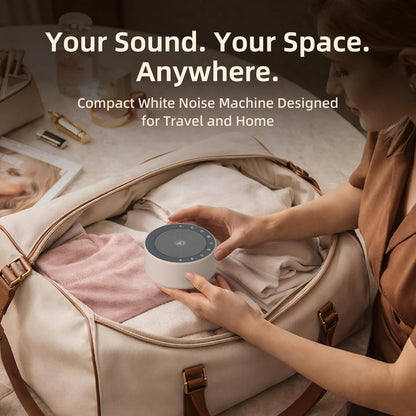 White Noise Machine for Baby & Adults, 30 Soothing Sounds, Sleep Sound Machine with 8 Color Night Light, Memory Function, White Noise for Sleeping, Nursery, Office, Travel & Relaxation