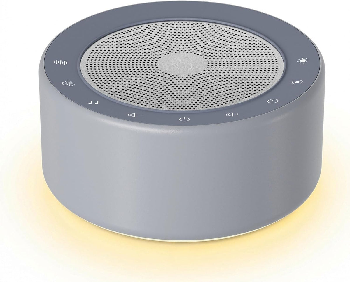 White Noise Machine for Baby & Adults, 30 Soothing Sounds, Sleep Sound Machine with 8 Color Night Light, Memory Function, White Noise for Sleeping, Nursery, Office, Travel & Relaxation
