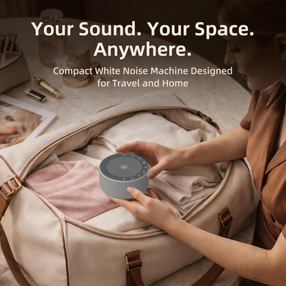 White Noise Machine for Baby & Adults, 30 Soothing Sounds, Sleep Sound Machine with 8 Color Night Light, Memory Function, White Noise for Sleeping, Nursery, Office, Travel & Relaxation