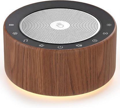 White Noise Machine for Baby & Adults, 30 Soothing Sounds, Sleep Sound Machine with 8 Color Night Light, Memory Function, White Noise for Sleeping, Nursery, Office, Travel & Relaxation