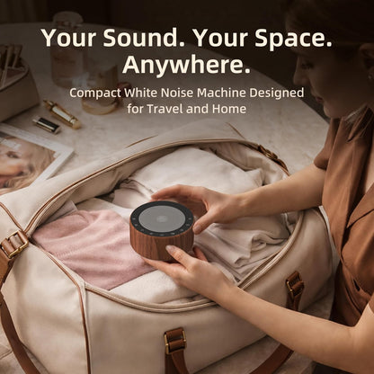 White Noise Machine for Baby & Adults, 30 Soothing Sounds, Sleep Sound Machine with 8 Color Night Light, Memory Function, White Noise for Sleeping, Nursery, Office, Travel & Relaxation