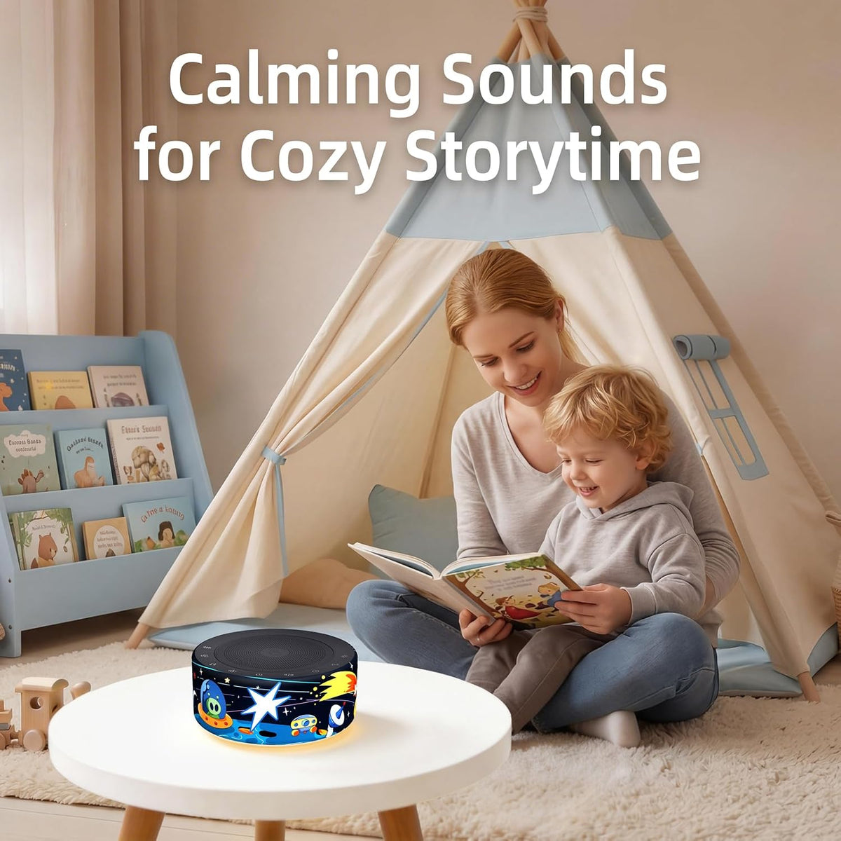 White Noise Machine for Baby & Adults, 30 Soothing Sounds, Sleep Sound Machine with 8 Color Night Light, Memory Function, White Noise for Sleeping, Nursery, Office, Travel & Relaxation