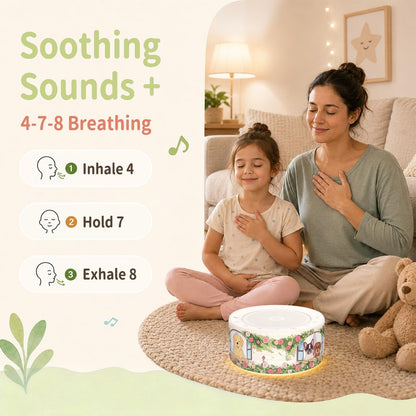 White Noise Machine for Baby & Adults, 30 Soothing Sounds, Sleep Sound Machine with 8 Color Night Light, Memory Function, White Noise for Sleeping, Nursery, Office, Travel & Relaxation