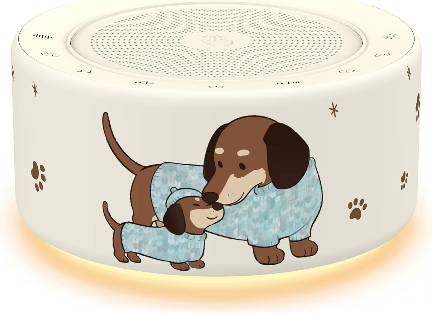 White Noise Machine for Baby & Adults, 30 Soothing Sounds, Sleep Sound Machine with 8 Color Night Light, Memory Function, White Noise for Sleeping, Nursery, Office, Travel & Relaxation