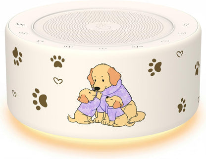 White Noise Machine for Baby & Adults, 30 Soothing Sounds, Sleep Sound Machine with 8 Color Night Light, Memory Function, White Noise for Sleeping, Nursery, Office, Travel & Relaxation