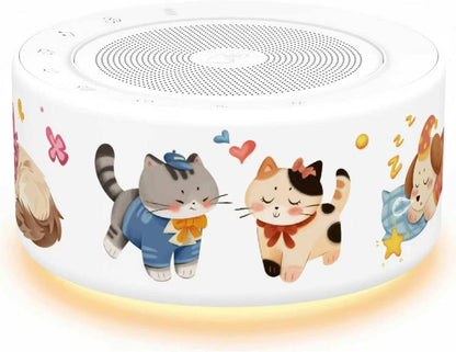White Noise Machine for Baby & Adults, 30 Soothing Sounds, Sleep Sound Machine with 8 Color Night Light, Memory Function, White Noise for Sleeping, Nursery, Office, Travel & Relaxation