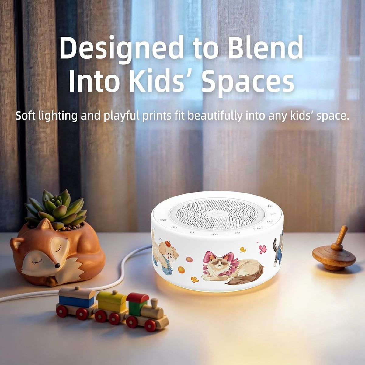 White Noise Machine for Baby & Adults, 30 Soothing Sounds, Sleep Sound Machine with 8 Color Night Light, Memory Function, White Noise for Sleeping, Nursery, Office, Travel & Relaxation