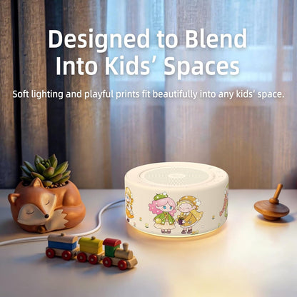White Noise Machine for Baby & Adults, 30 Soothing Sounds, Sleep Sound Machine with 8 Color Night Light, Memory Function, White Noise for Sleeping, Nursery, Office, Travel & Relaxation