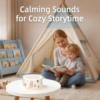 White Noise Machine for Baby & Adults, 30 Soothing Sounds, Sleep Sound Machine with 8 Color Night Light, Memory Function, White Noise for Sleeping, Nursery, Office, Travel & Relaxation