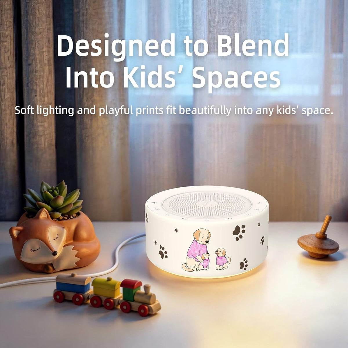 White Noise Machine for Baby & Adults, 30 Soothing Sounds, Sleep Sound Machine with 8 Color Night Light, Memory Function, White Noise for Sleeping, Nursery, Office, Travel & Relaxation