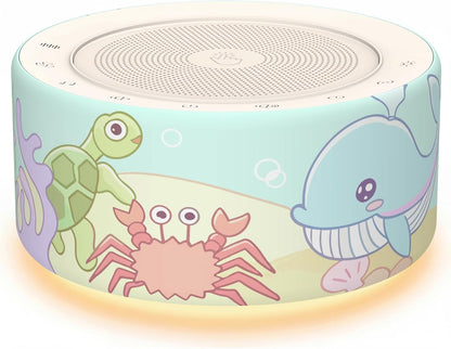 White Noise Machine for Baby & Adults, 30 Soothing Sounds, Sleep Sound Machine with 8 Color Night Light, Memory Function, White Noise for Sleeping, Nursery, Office, Travel & Relaxation