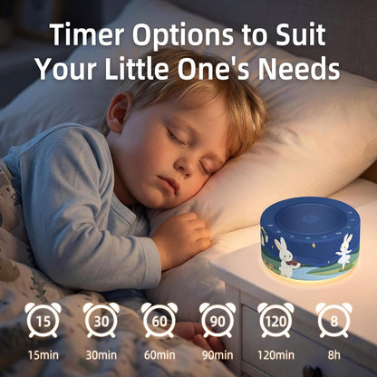 White Noise Machine for Baby & Adults, 30 Soothing Sounds, Sleep Sound Machine with 8 Color Night Light, Memory Function, White Noise for Sleeping, Nursery, Office, Travel & Relaxation