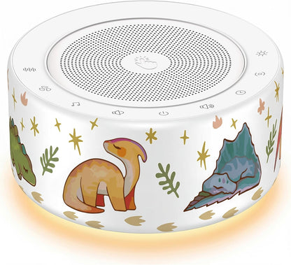 White Noise Machine for Baby & Adults, 30 Soothing Sounds, Sleep Sound Machine with 8 Color Night Light, Memory Function, White Noise for Sleeping, Nursery, Office, Travel & Relaxation
