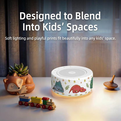 White Noise Machine for Baby & Adults, 30 Soothing Sounds, Sleep Sound Machine with 8 Color Night Light, Memory Function, White Noise for Sleeping, Nursery, Office, Travel & Relaxation