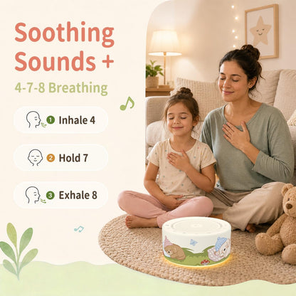 White Noise Machine for Baby & Adults, 30 Soothing Sounds, Sleep Sound Machine with 8 Color Night Light, Memory Function, White Noise for Sleeping, Nursery, Office, Travel & Relaxation