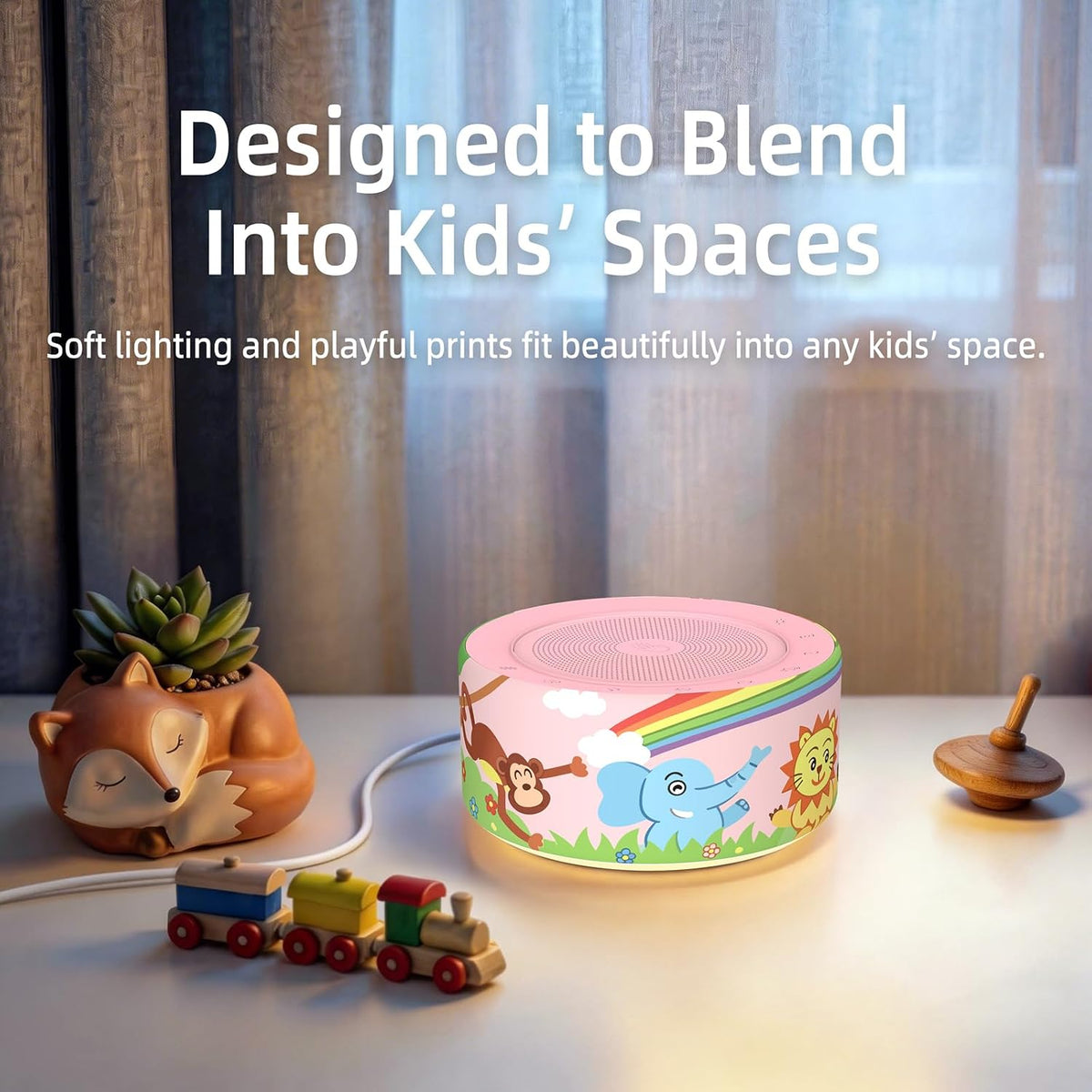 White Noise Machine for Baby & Adults, 30 Soothing Sounds, Sleep Sound Machine with 8 Color Night Light, Memory Function, White Noise for Sleeping, Nursery, Office, Travel & Relaxation