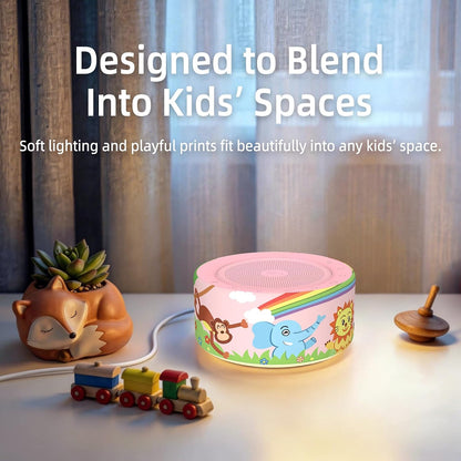 White Noise Machine for Baby & Adults, 30 Soothing Sounds, Sleep Sound Machine with 8 Color Night Light, Memory Function, White Noise for Sleeping, Nursery, Office, Travel & Relaxation