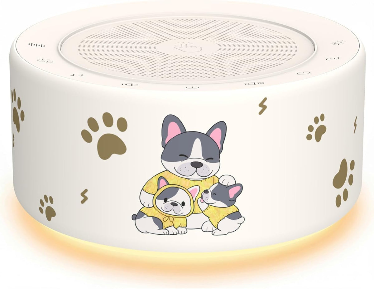 White Noise Machine for Baby & Adults, 30 Soothing Sounds, Sleep Sound Machine with 8 Color Night Light, Memory Function, White Noise for Sleeping, Nursery, Office, Travel & Relaxation