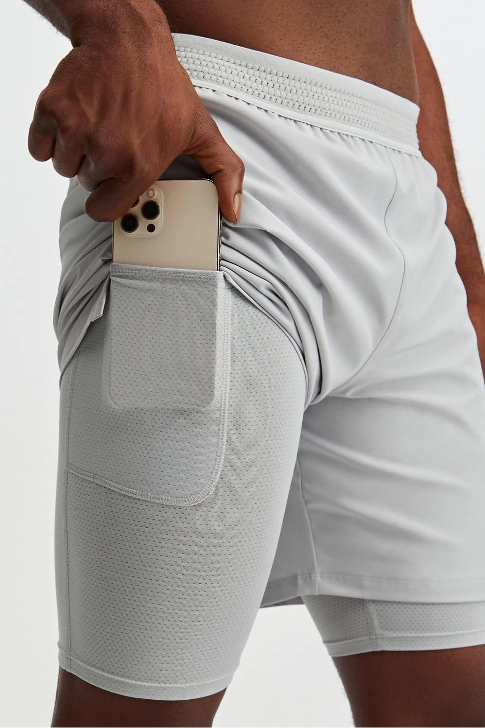 Men's The Fundamental Short (Lined), Workout, Running, Training, Gym, Yoga, Ultra Lightweight, Athletic