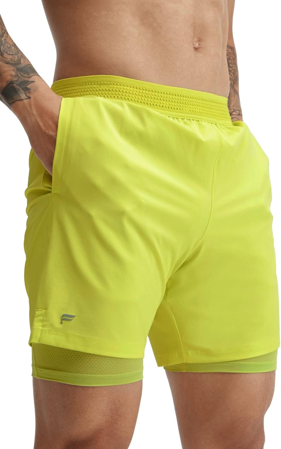 Men's The Fundamental Short (Lined), Workout, Running, Training, Gym, Yoga, Ultra Lightweight, Athletic