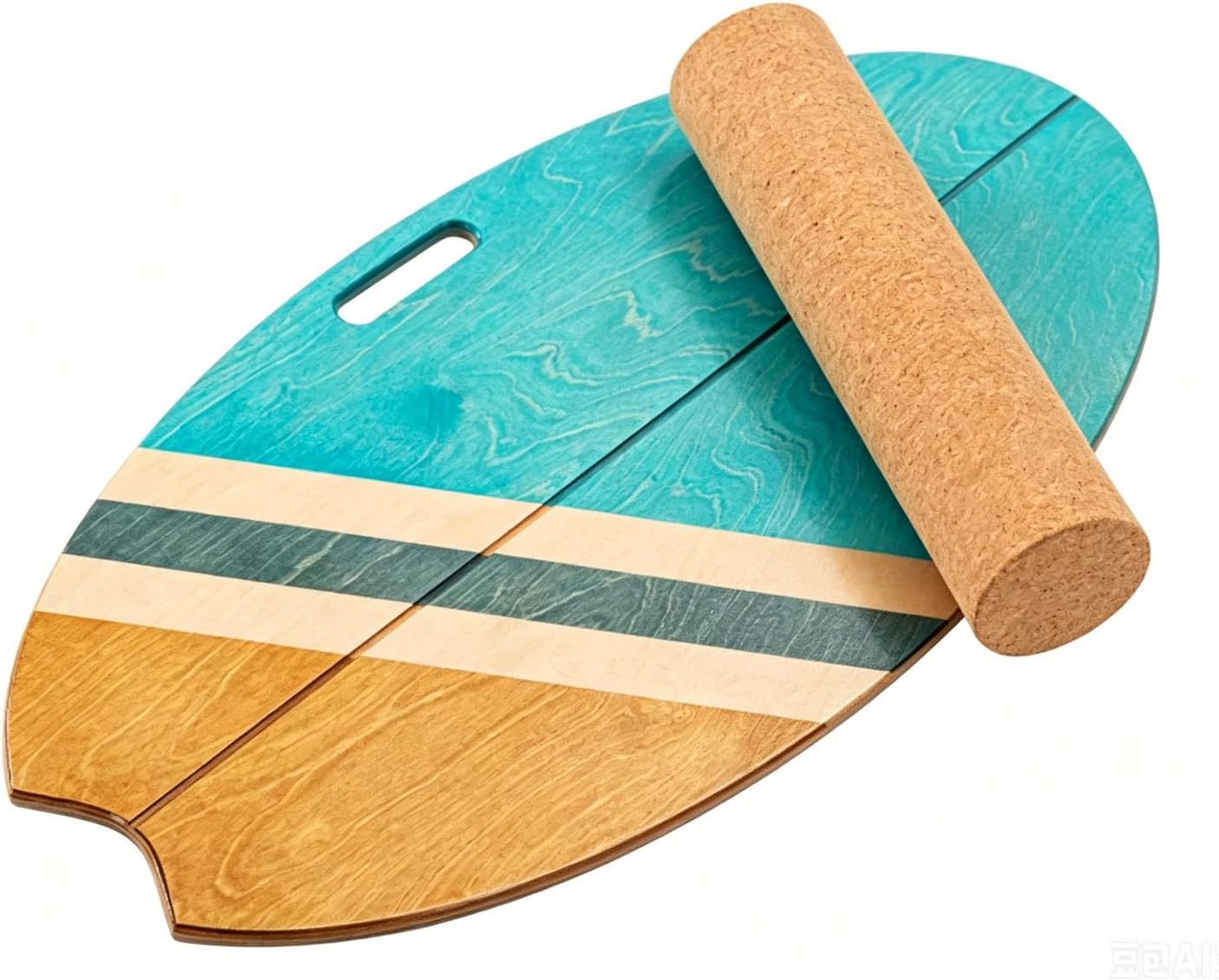 Balance Board Indoor Surfboard Surf Style Home Fitness with Wheel for Exercise, Athletic Training and Board Sports - Fun Workout Equipment For Balance, Stability and Improving Core Strength