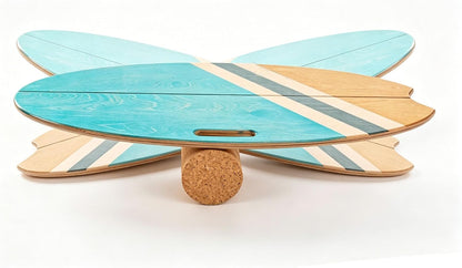 Balance Board Indoor Surfboard Surf Style Home Fitness with Wheel for Exercise, Athletic Training and Board Sports - Fun Workout Equipment For Balance, Stability and Improving Core Strength