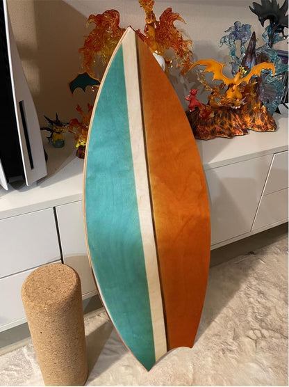 Balance Board Indoor Surfboard Surf Style Home Fitness with Wheel for Exercise, Athletic Training and Board Sports - Fun Workout Equipment For Balance, Stability and Improving Core Strength