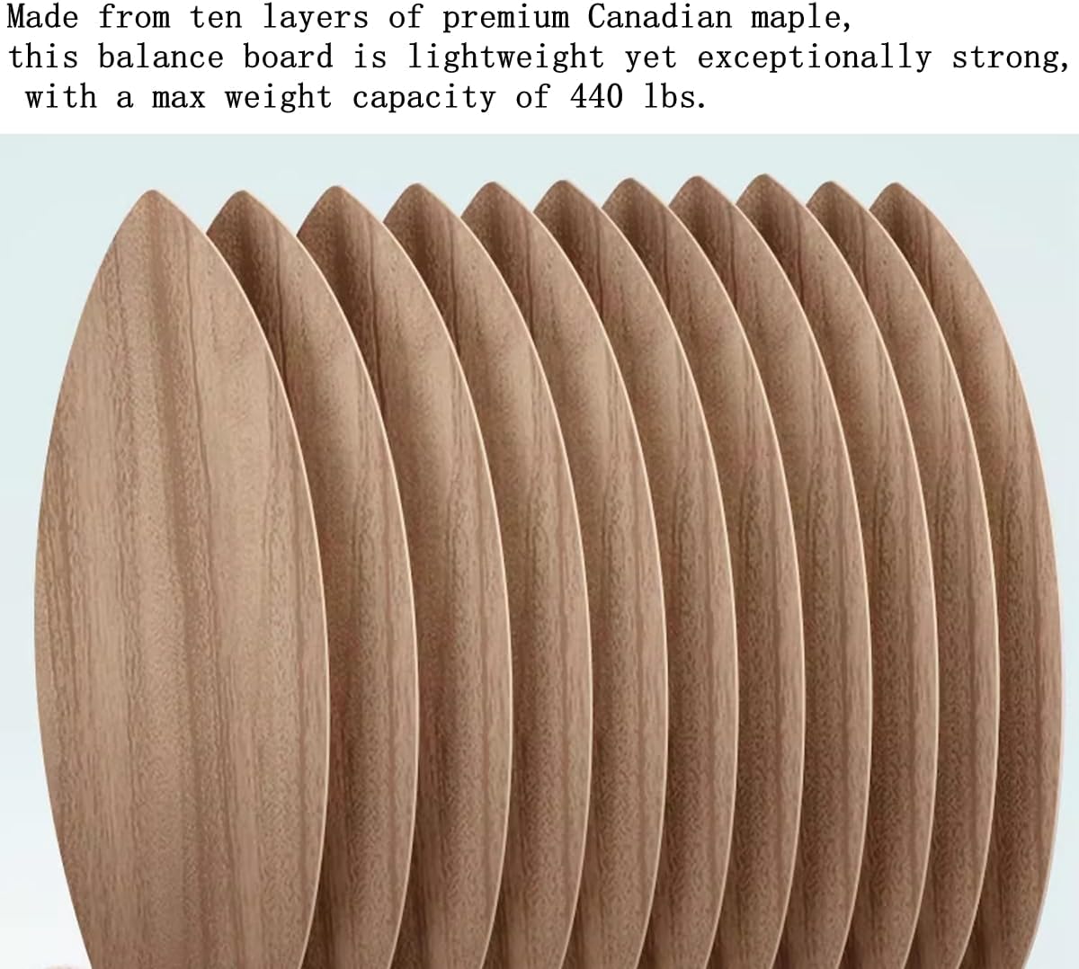 Balance Board Indoor Surfboard Surf Style Home Fitness with Wheel for Exercise, Athletic Training and Board Sports - Fun Workout Equipment For Balance, Stability and Improving Core Strength