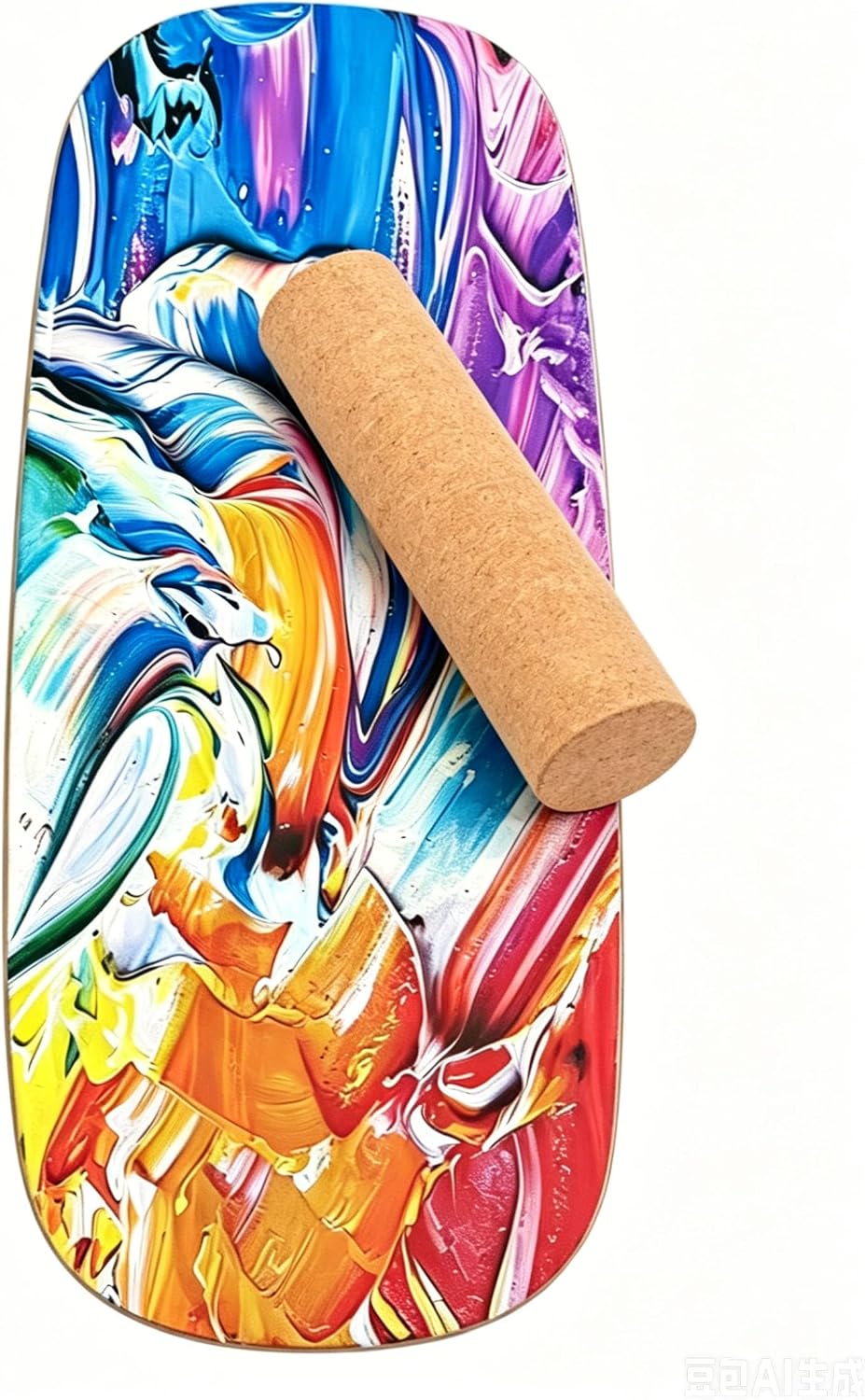 Balance Board Indoor Surfboard Surf Style Home Fitness with Wheel for Exercise, Athletic Training and Board Sports - Fun Workout Equipment For Balance, Stability and Improving Core Strength