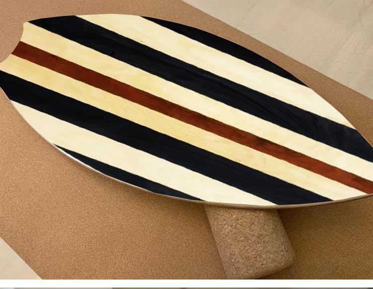 Balance Board Indoor Surfboard Surf Style Home Fitness with Wheel for Exercise, Athletic Training and Board Sports - Fun Workout Equipment For Balance, Stability and Improving Core Strength