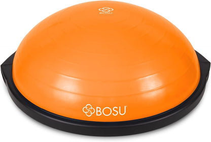 Balance Ball Exercise Trainer, Home Gym Equipment w/Guided Workouts & Pump, 26" Inflatable Fitness Platform for Strength Training, Standing, Balancing, and Core Workout