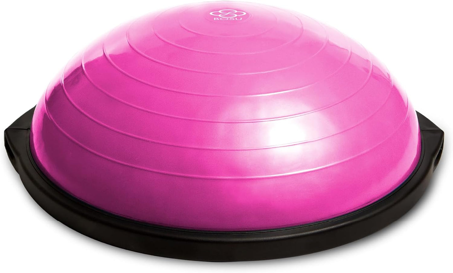 Balance Ball Exercise Trainer, Home Gym Equipment w/Guided Workouts & Pump, 26" Inflatable Fitness Platform for Strength Training, Standing, Balancing, and Core Workout