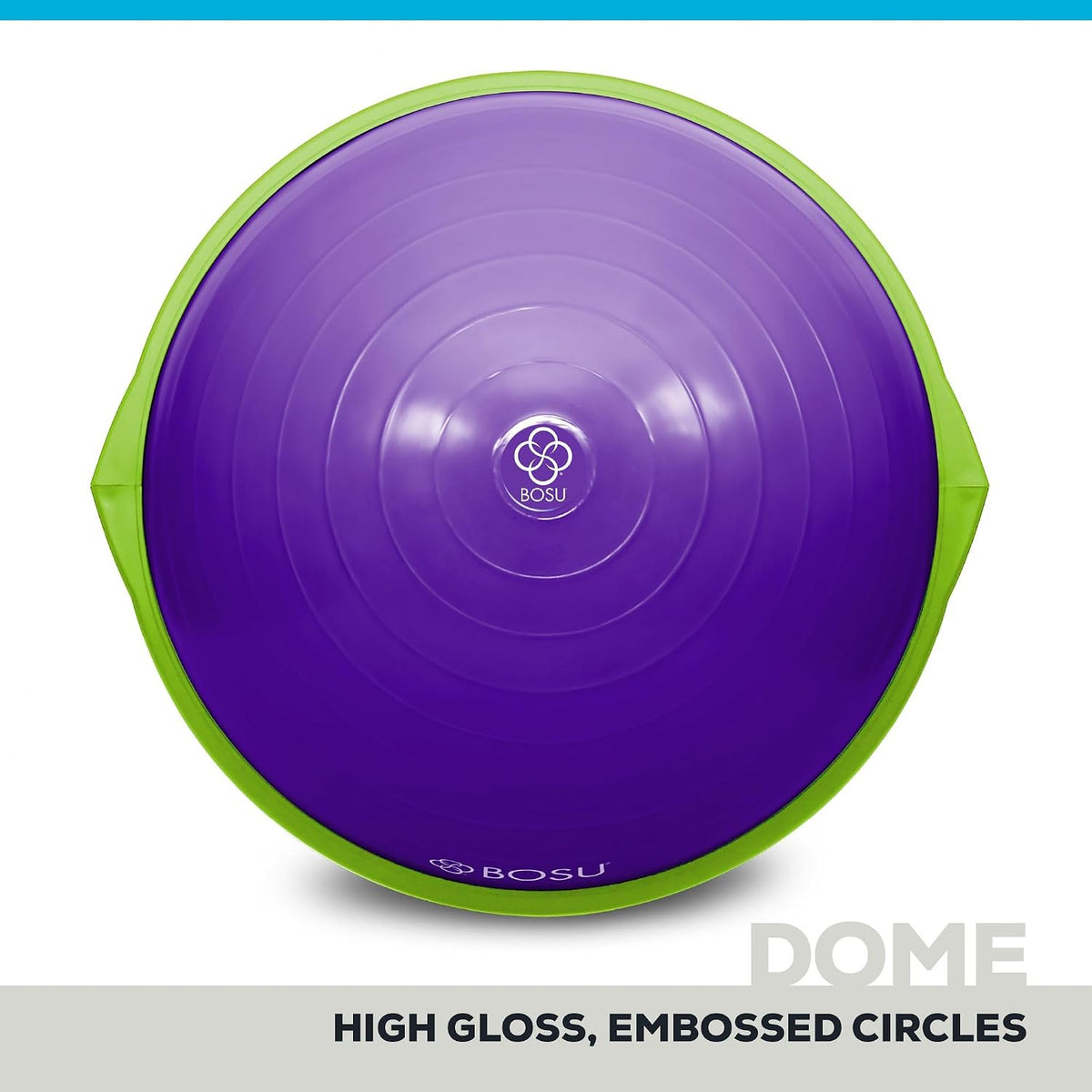 Balance Ball Exercise Trainer, Home Gym Equipment w/Guided Workouts & Pump, 26" Inflatable Fitness Platform for Strength Training, Standing, Balancing, and Core Workout