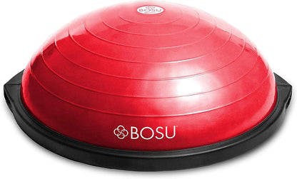 Balance Ball Exercise Trainer, Home Gym Equipment w/Guided Workouts & Pump, 26" Inflatable Fitness Platform for Strength Training, Standing, Balancing, and Core Workout