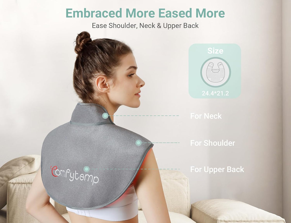 Red Light Therapy for Neck Shoulder, 162 LEDs, 660nm & 850nm