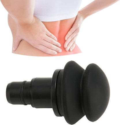 Fascia Massage Gun Head, 18mm Silicone Gas Cushion Fascia Massager Replacement Head, for Head, Buttocks, Thighs, Calves, Flat Major Muscles