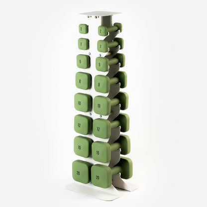 Square Dumbbell Set for Home Gym, Free Weights for Strength Training