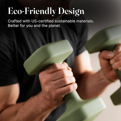 Square Dumbbell Set for Home Gym, Free Weights for Strength Training
