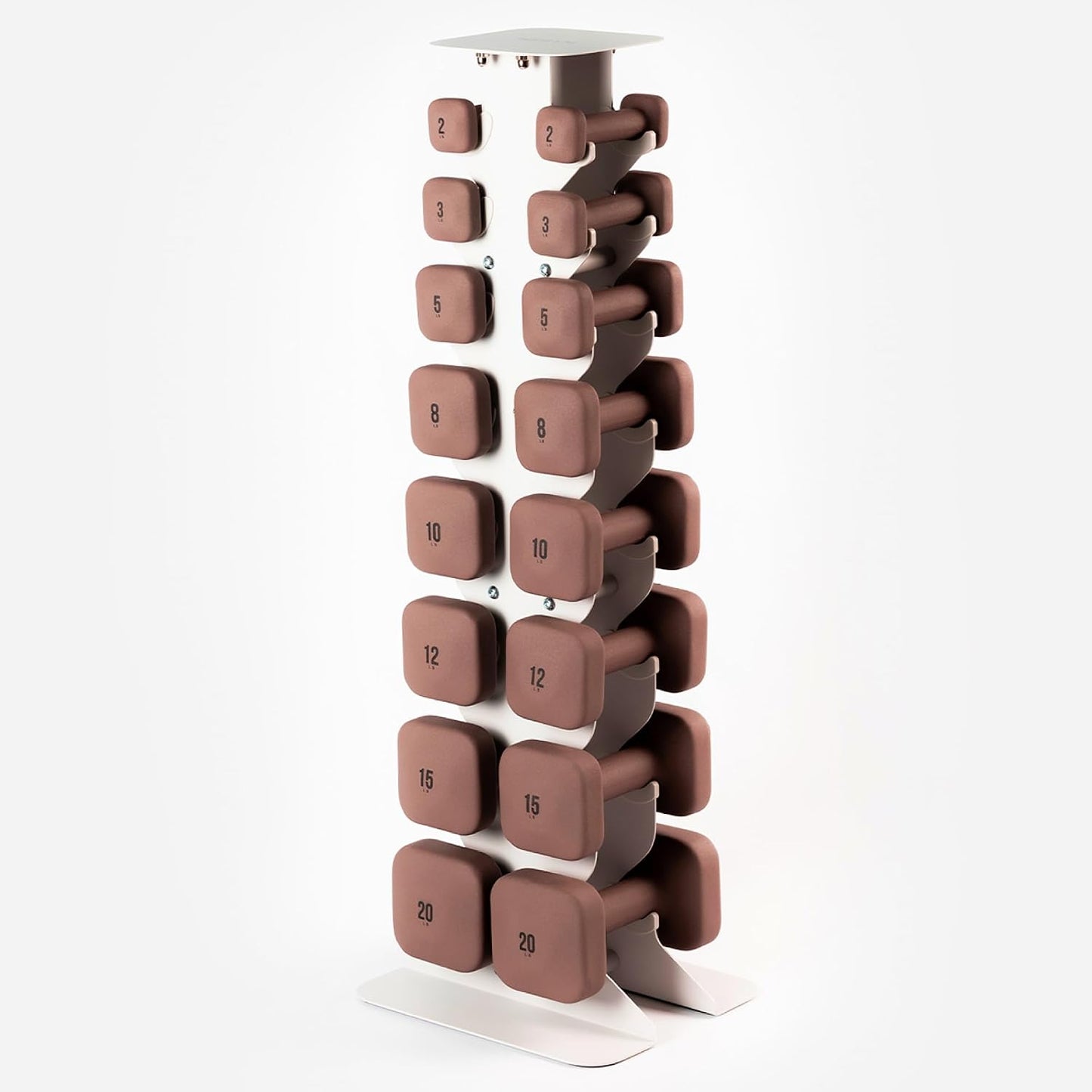 Square Dumbbell Set for Home Gym, Free Weights for Strength Training