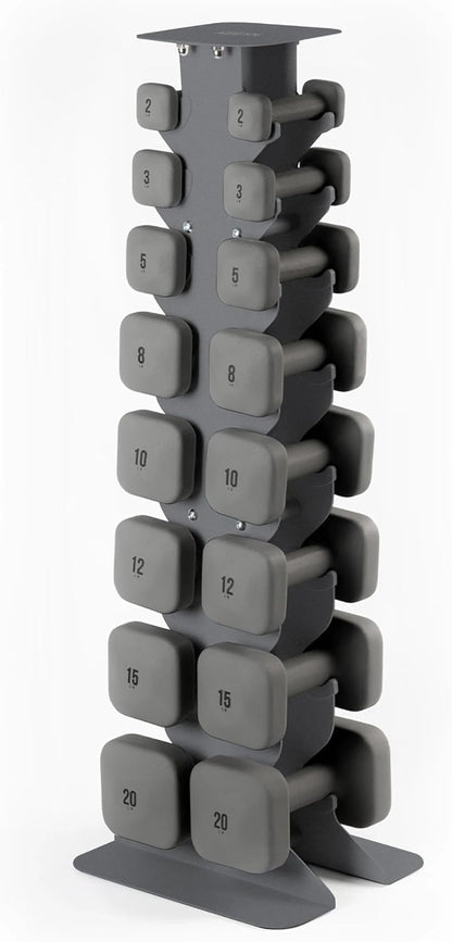 Square Dumbbell Set for Home Gym, Free Weights for Strength Training