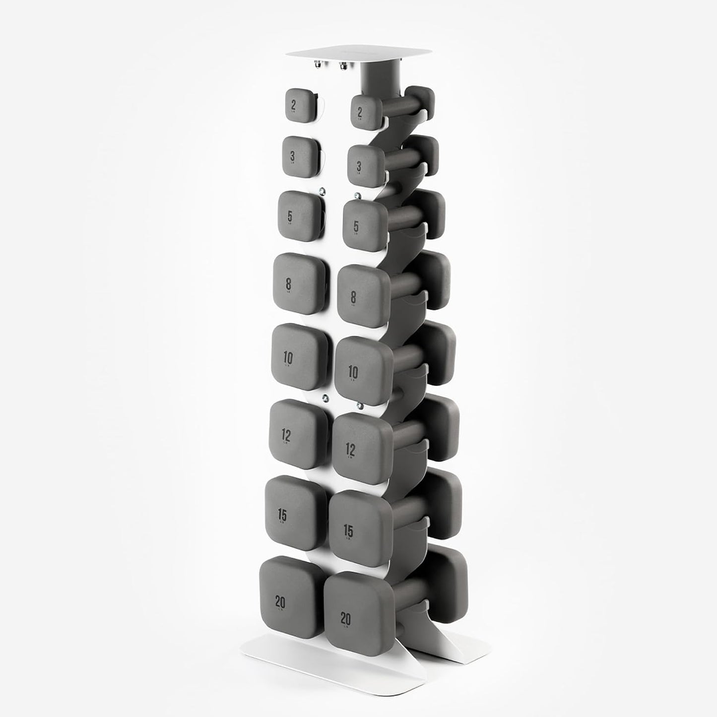 Square Dumbbell Set for Home Gym, Free Weights for Strength Training