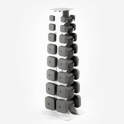 Square Dumbbell Set for Home Gym, Free Weights for Strength Training