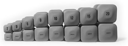 Square Dumbbell Set for Home Gym, Free Weights for Strength Training